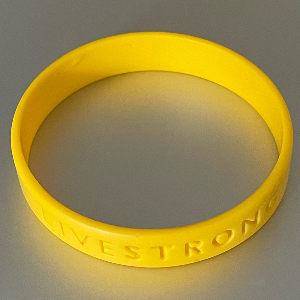Official Nike Livestrong Yellow silicone rubber Wristband Bracelet